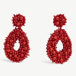 BaubleBar Red Melayna Red Bead Drop Earrings